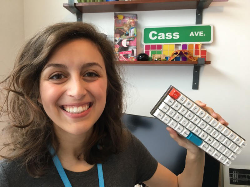 Cassidy Williams with keyboard